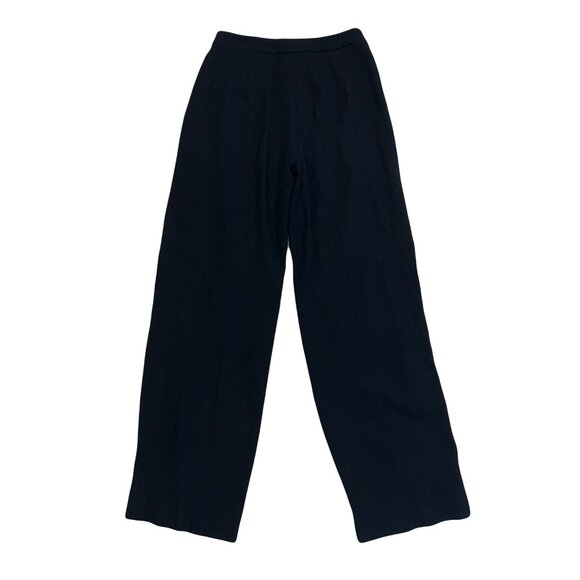 CHANEL Black Wool Wide-Leg Pants - Picture 2 of 4